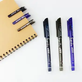 

1080pcs/lot Erasable Pen Nib 0.5mm Blue Black Pen Length Ballpoint With Cartridge Gifts Boutique Student Stationery Office Pen