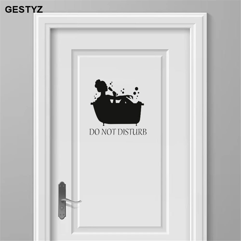 Home & Garden Utility Toilet Door Sign StickerDoor Sticker Door Decal