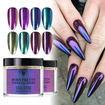 

BORN PRETTY 30ml Dipping Nail Power Chameleonic Acrylic Dip Nail Powder No Lamp Cure Natural Dry Nail Glitter Dust Power Decor