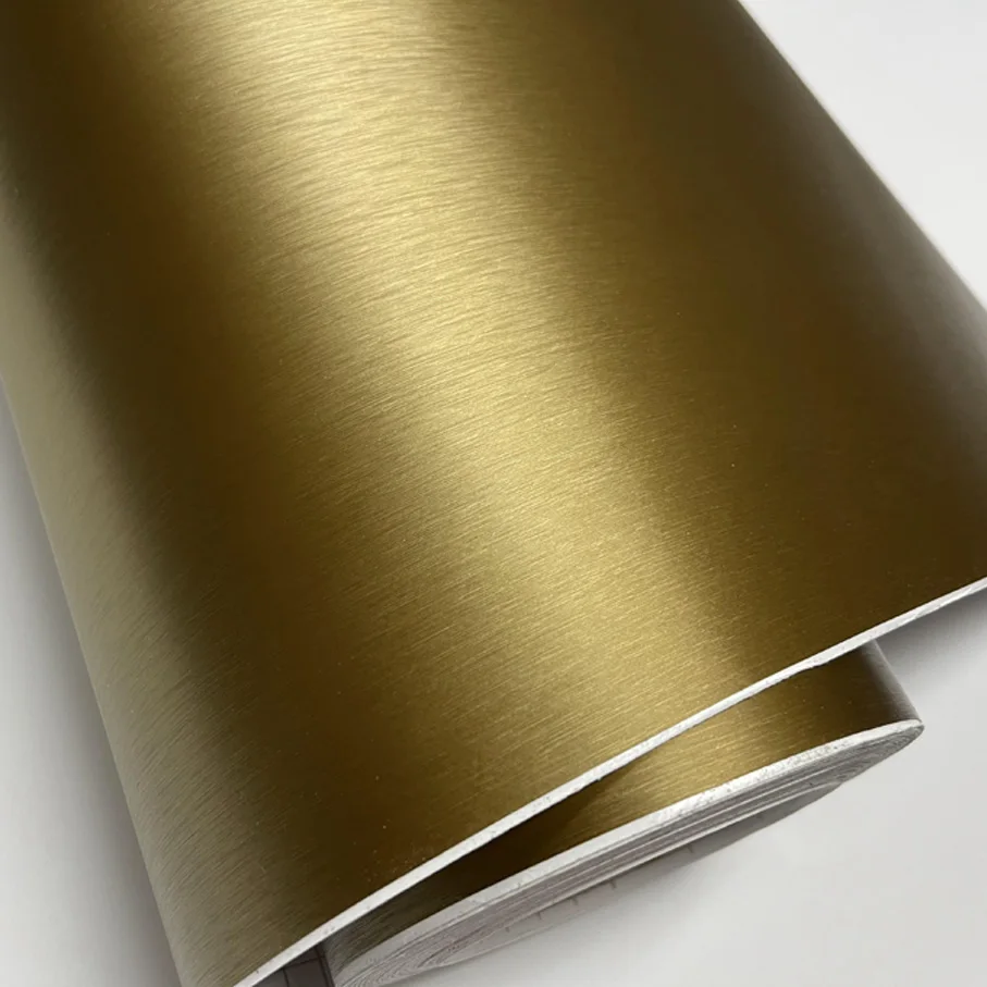 Auto Wrap 50 cm* 200/300 cm Aluminium Borstel Vinyl Film Auto Sticker