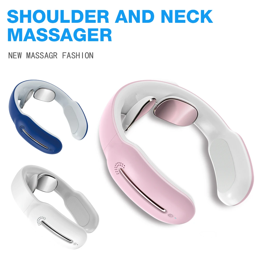 Neckology Intelligent Neck Massager Electric Heating Cervical Pain Relief Voice Broadcast Shoulder Massage Collar Health Care