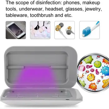 

UV Sterilizer Phone Disinfection Sanitizer Cabinet Drawer Beauty Salon Spa Box For Mobile phone Makeup tool/ Watch Sterilizing T