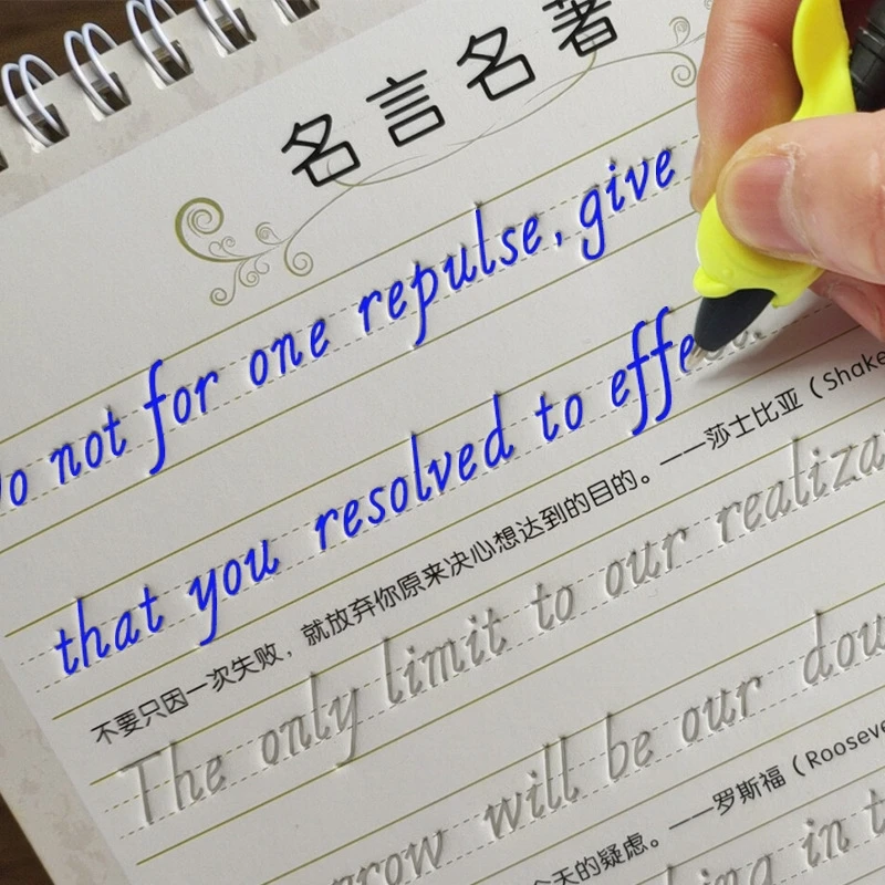 New Ltalian English Copybook Student Adult Learn Caligraphy Book Children Exercises Reusable Handwriting Practice Books Libros Education Teaching Aliexpress