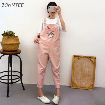 

Jumpsuits Women Strap Trouser Female Summer 2020 Trendy Womens Korean Style Comfortable Cartoon Kawaii Ankle-Length Casual Chic