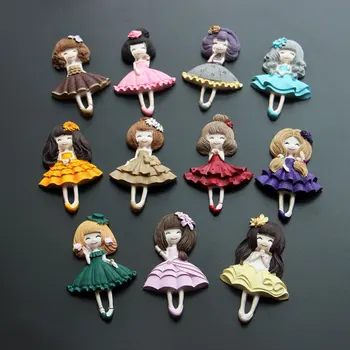 

11 little girl shape silicone mold Resin DIY chocolate cake bread Mousse dessert fondant mold Baking decoration tool kitchenware