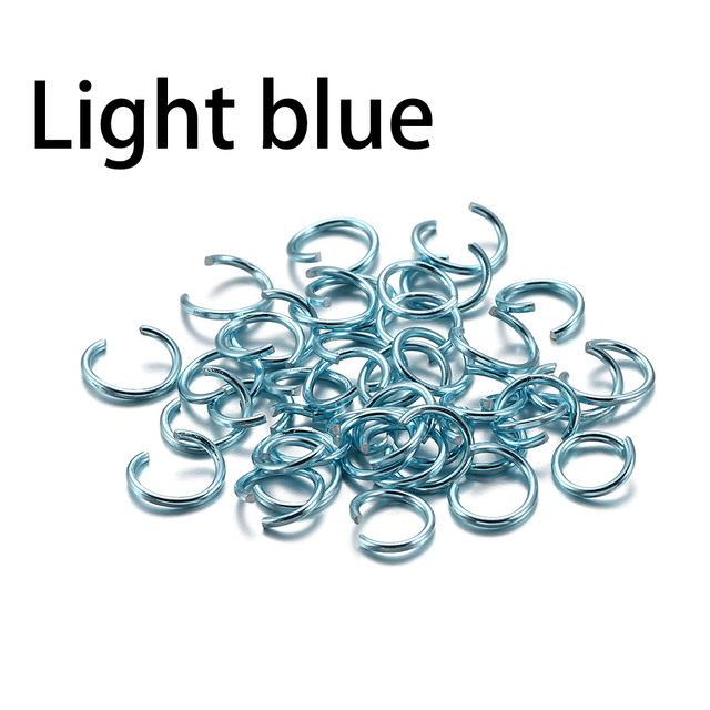 6 8 10 mm Aluminum Soft Open Jump Ring Split Rings Connectors For DIY Jewelry Making Findings Supplies Accessories