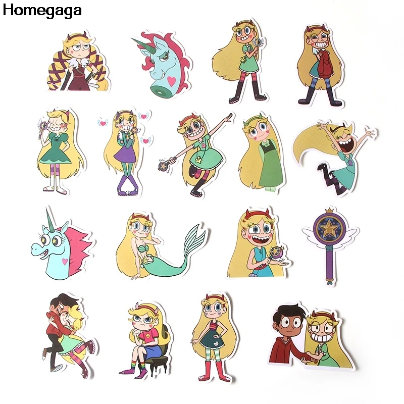 20 компл./лот Homegaga 17 шт./компл. Star vs the Force of Evil pasters diy косплей тетрадь велосипед Скрапбукинг наклейки D2017