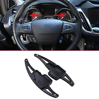 

Paddle Shifter Extension , Aluminum Metal Steering Wheel Paddle Shifter Extensions for Ford Focus Escape Kuga 2015-2019(Black)