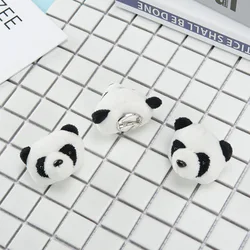 Broche de Panda en trois dimensions de dessin animé, poupée en peluche, décoration de sac de poupée de Panda, porte clés de téléphone portable, pendentif décorations de voiture 
