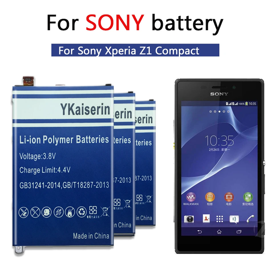 Сменный аккумулятор для Sony оригинальный SONY Xperia Z1 Mini Compact D5503 M51w LIS1529ERPC 4200