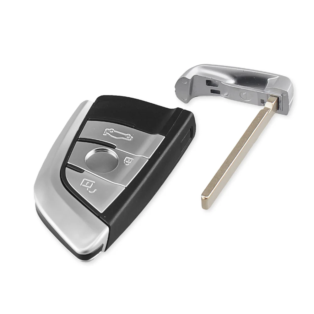 KEYYOU 3/4 Bottoni Per BMW 1 2 7 Serie X1 X5 X6 X5M X6M F Classe Inserto Chiave Lama di Ricambio auto Chiave Borsette Caso Della Copertura Fob - H5010a2e2e2d8495f9f13407b25e345b7M
