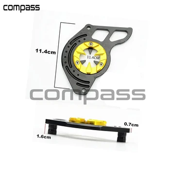 

Engine Front Sprocket Chain Cover CNC aluminium alloy Side Casing for Honda Grom MSX125/SF 13-17 Red/Gold