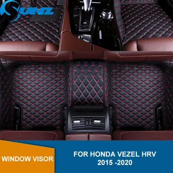 

Protective Floor Mat For Honda Vezel HRV 2015 2016 2017 2018 2019 2020 Artificial Leather Leather Rug Dash Mats Floor Mats SUNZ