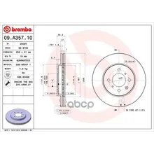 Диск Тормозной Передн Honda: Jazz 02- Brembo арт. 09.A357.10