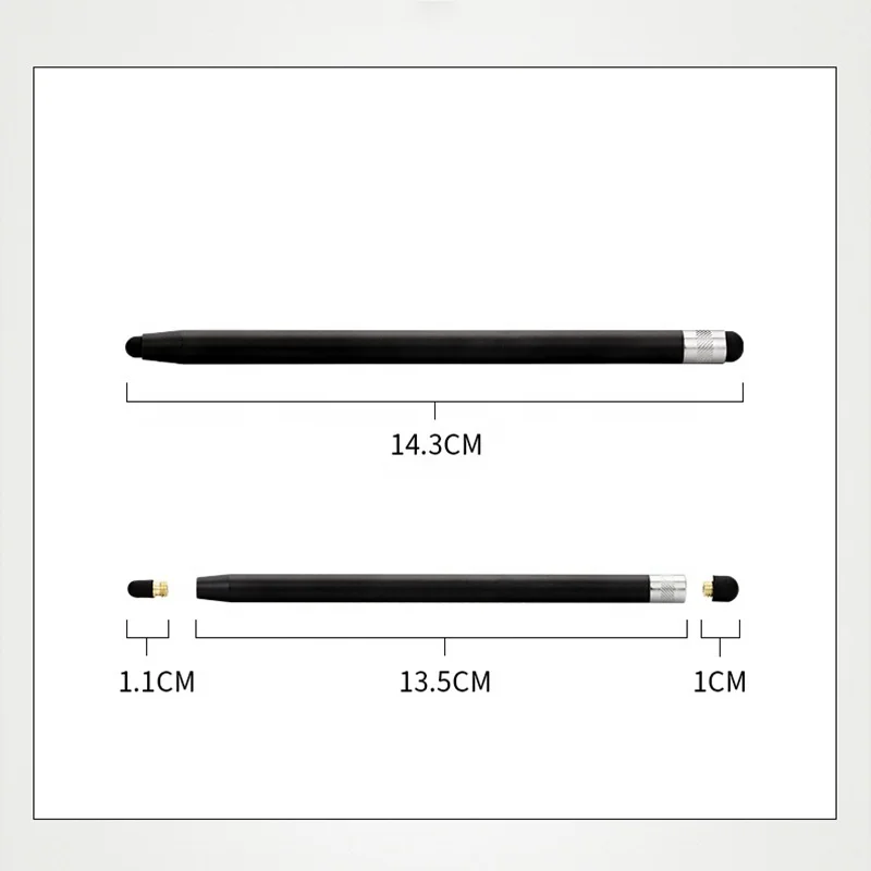 14cm Universal Pencil Double Dual Silicon Head Touch Capacitive Screen Stylus Caneta Capacitiva Pen For Ipad Tablet Smartphone 14cm Universal Pencil Double Dual Silicon Head Touch Capacitive Screen Stylus Caneta Capacitiva Pen For Ipad Tablet Smartphone