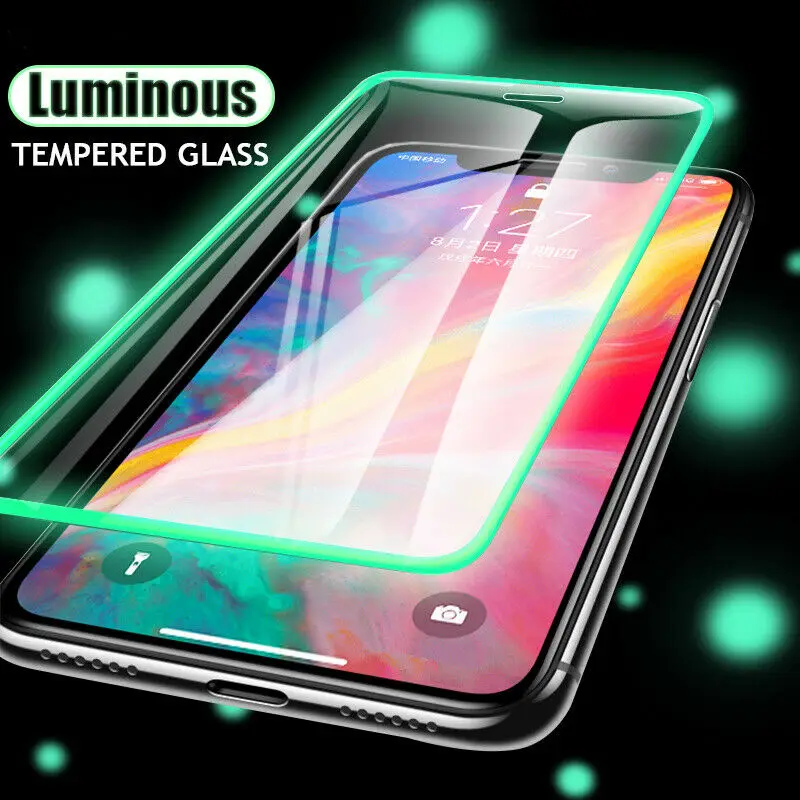 Светящееся закаленное стекло для INFINIX Smart 5 HD 3 Pluls полное покрытие X612 X627 X650 X653 X657
