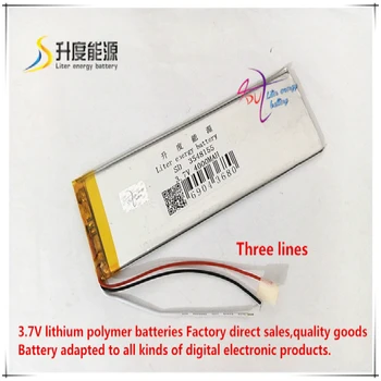 

3.7V 4000mAH 3548155 ( polymer lithium ion / Li-ion battery ) for tablet pc Power bank E-BOOK