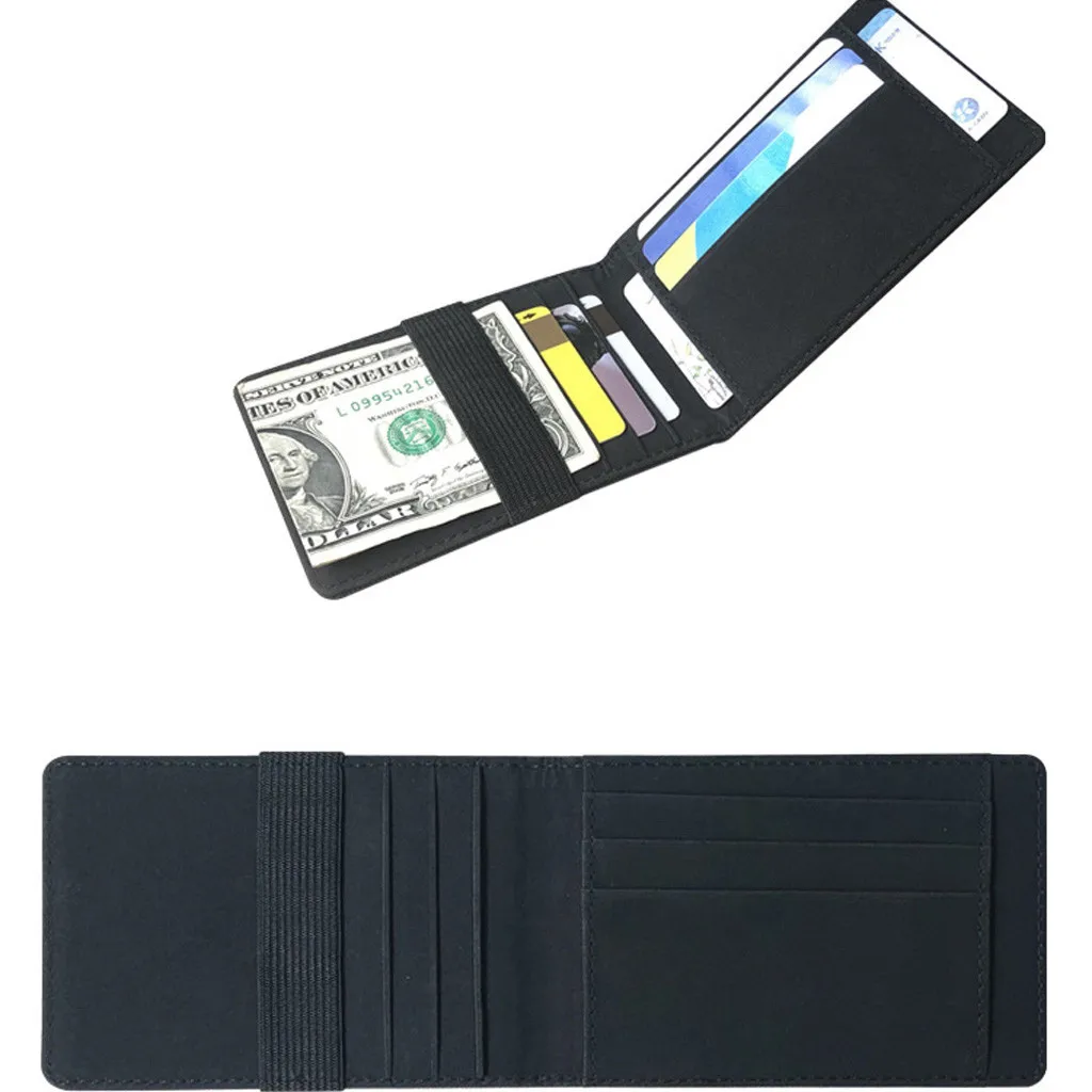 

MAIOUMY Wallets Small Unisex Credit Card Holder Men/Women Solid Ultra-Thin Money Cash Cards Purse 8 colors Leather Mini Wallets