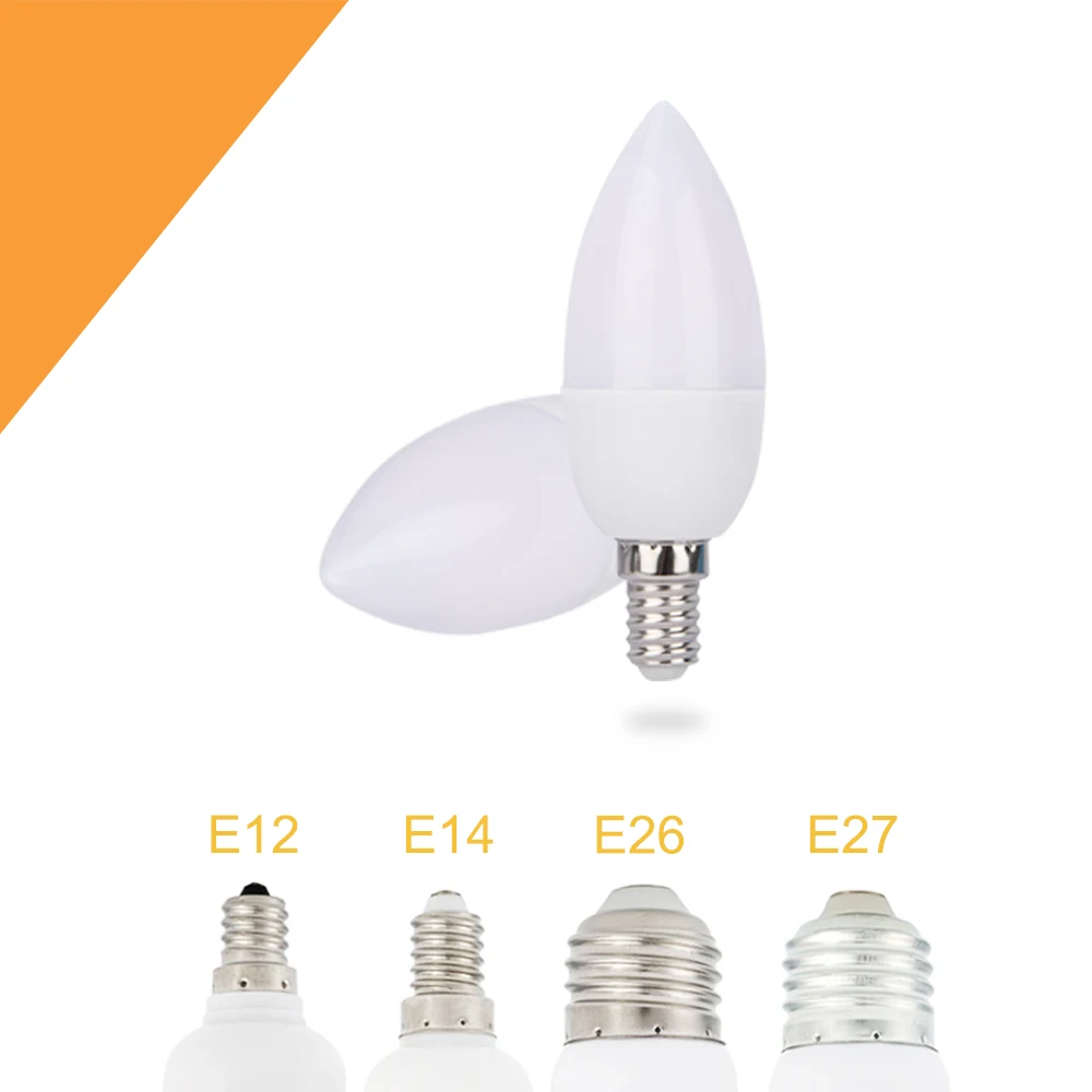 3W Candle Дизайн, 3 режима, E12/E14/E26/E27, светодиодный светильник с датчиком гравитации, светильник с эффектом мерцания, AC85-265V, декоративный светодиодный светильник - Испускаемый цвет: 3W Candle