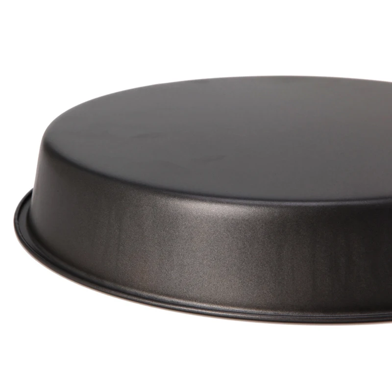 Round Deep Dish Pizza Pan Non-stick Pie Tray Baking Kitchen Tool 24cm Steel