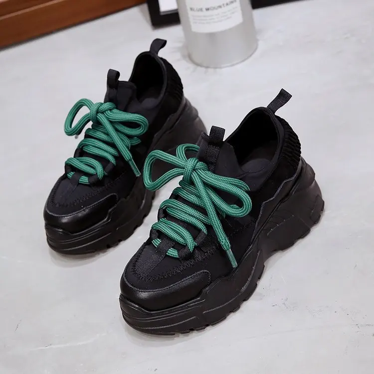 

Dad Shoe Women's Korean-style Versatile Students Thick Bottomed Elevator Sports Casual Autumn 2010 New Style WOMEN'S Shoes