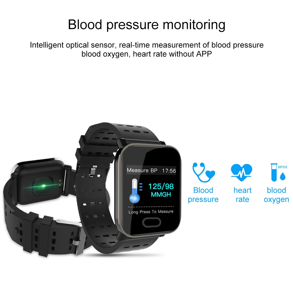 Blood Pressure Monitor Watch Tonometer On Wrist Medical Equipment Waterproof Measuring Pressure Smart Wrist Sleep Monitor