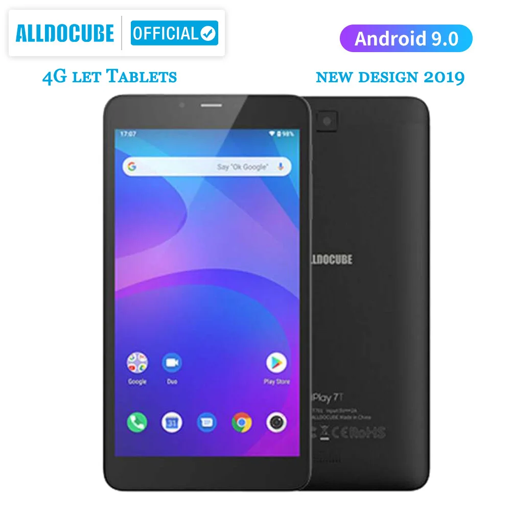 ALLDOCUBE iPlay 7T 4G LTE детский планшет 6,9" HD iPS Android 9,0 планшеты 16 Гб rom Dual Ai 4 ядра Smart Gps