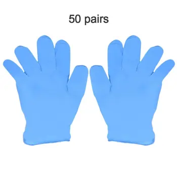 

100pcs/box Blue Nitrile Disposable Gloves Wear Resistance Chemical Laboratory Electronics Food Testing Work Gloves