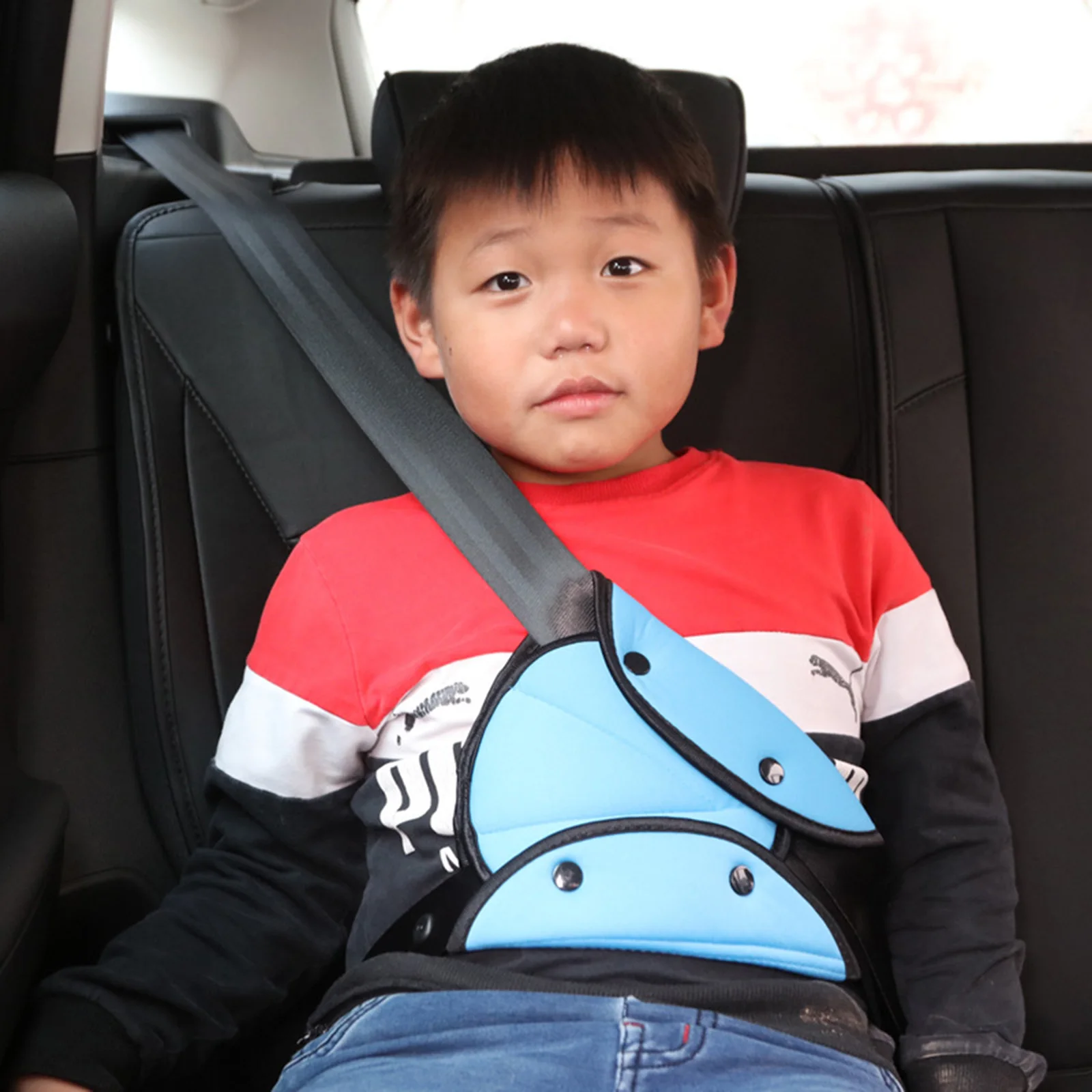 For Kid Child Car Safety Seat Belt Cover Holder Strap Adjuster Pad Protector 