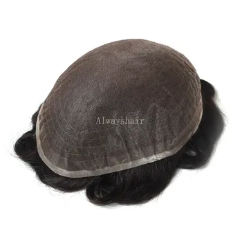 

JS ICON Super Fine Welded Mono Men Hair Patch Indian Human Hair Men Toupee