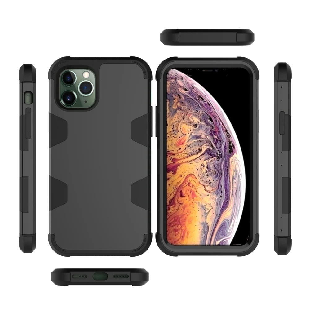 3 в 1 лоскутный робот Etui для нового iPhone 11Pro Max чехол TPU& PC твердая задняя крышка для iPhone 11 Pro Max чехол iPhone11 Coque
