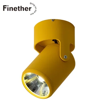 

Surface Mounted COB Macarons Rotating LED Ceiling Spotlights