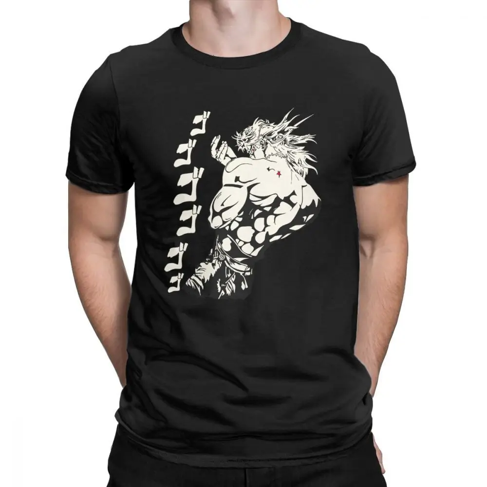 

smarts_yo Dio Brando Jojos Bizarre Adventure T-Shirts Men Pure Cotton Joestar Anime Kujo Blood Otaku Crusaders Short Sleeve
