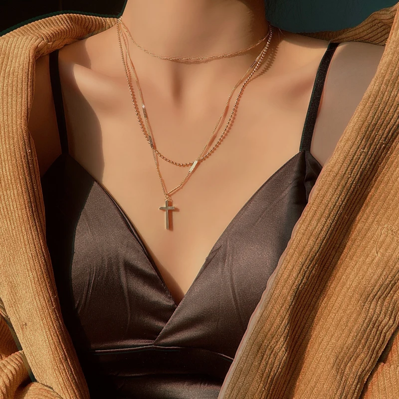 Модное Многорядное ожерелье в европейском и американском стиле INS с