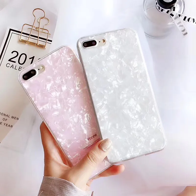 

Tfshining Colorful Conch Shell Phone Cases For iphone 11 6 6S 7 8 Plus X XR XS Max 11 Pro Max Case Girly TPU Cover Coque Capa