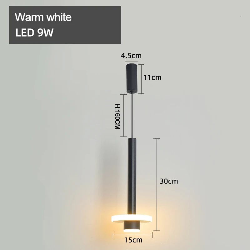Современные прикроватные люстра светильник s висит Кухня Обеденная Подвесная лампа светодиодный Люстра светильник ing светодиодный светильник Hanglamp - Цвет абажура: A Style Warm white