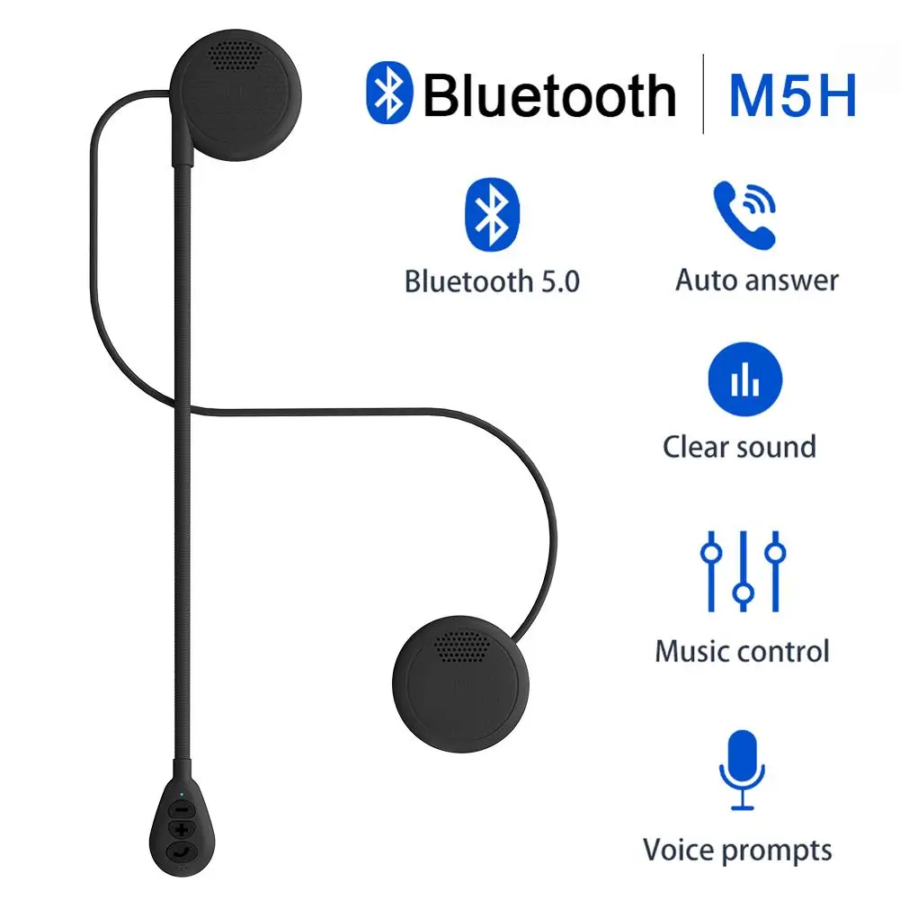 Новинка гарнитура для мотоциклетного шлема Bluetooth 5 0 Беспроводные стереонаушники