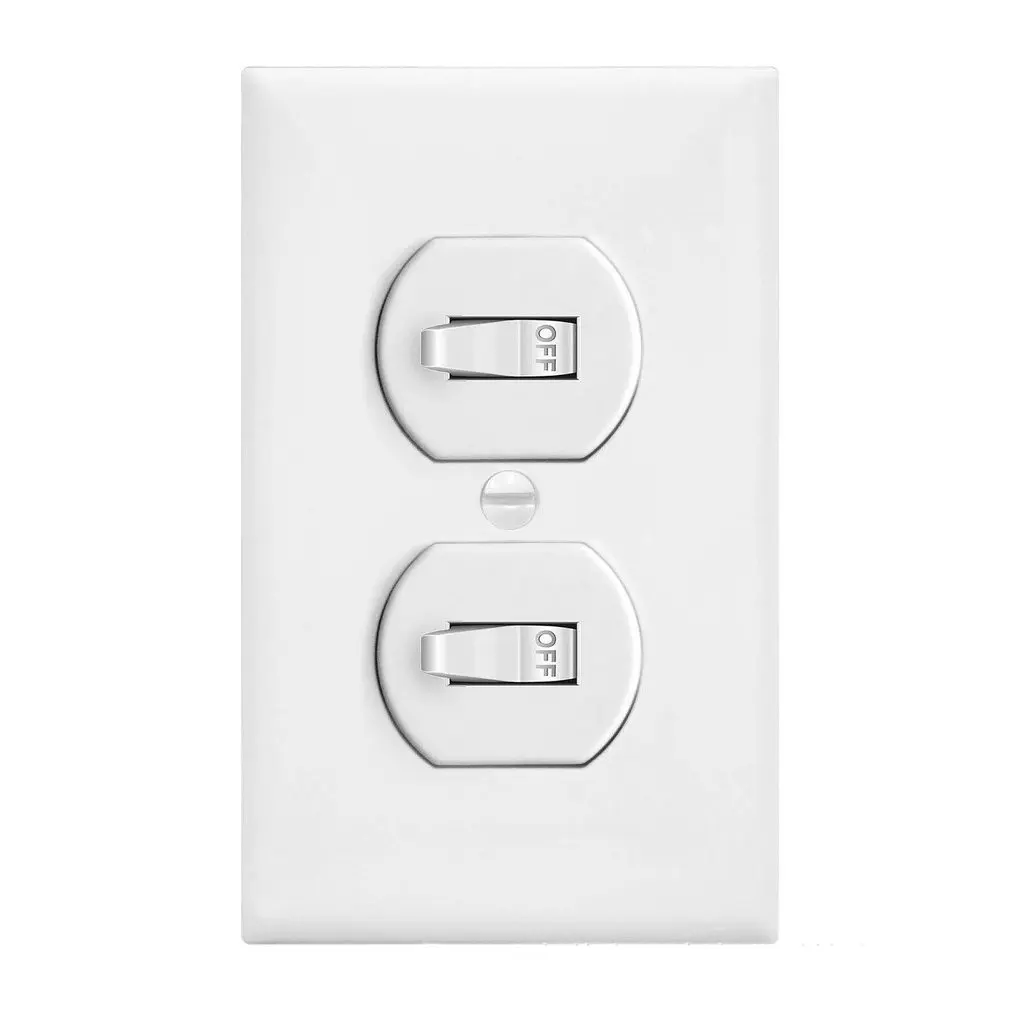 10pcs US Standard Wall Power Socket Panel American Standard Portable Three-Hole Replacement Socket Panel