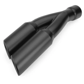 

38-51mm Universal Motorcycle Exhaust Pipe Muffler Escape Moto Black Double Hole For Kawasaki Ninja Most Motorbike Black Styling