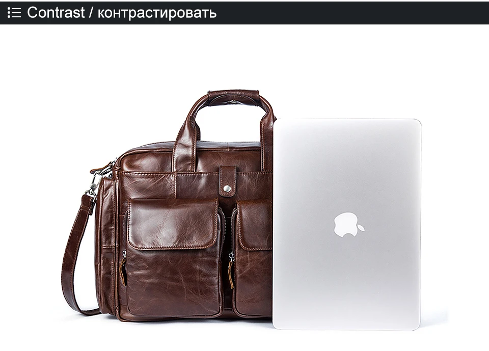 Деловые мужские Портфели Сумка для мужчин из натуральной кожи компьютерные сумки Сумка для ноутбука кожаные мужские портфели сумки