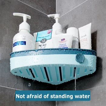 

Toilet Bathroom Corner Shelves Shampoo Holder Kitchen Storage Rack Mess Shower Organizer Wall Holder Space Saver Household Items