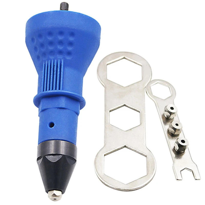 

Electric Pull Drill Riveter Conversion Adapter Rivet Nozzle Nut Guns Riveting Drill Adaptor Multifunction Nail Nut Gun Tool