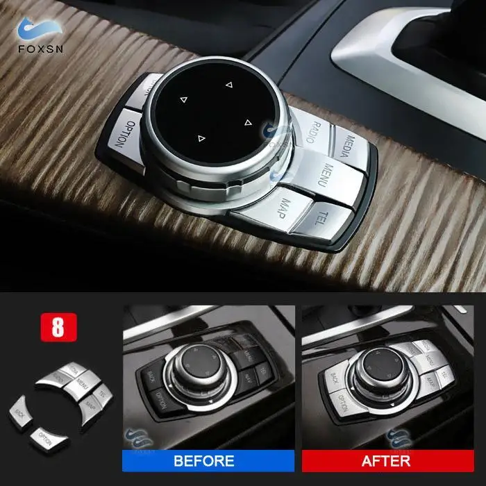 Для BMW 5 серии F10 F18 525 528 автомобильный Стайлинг хромированный мультимедийный