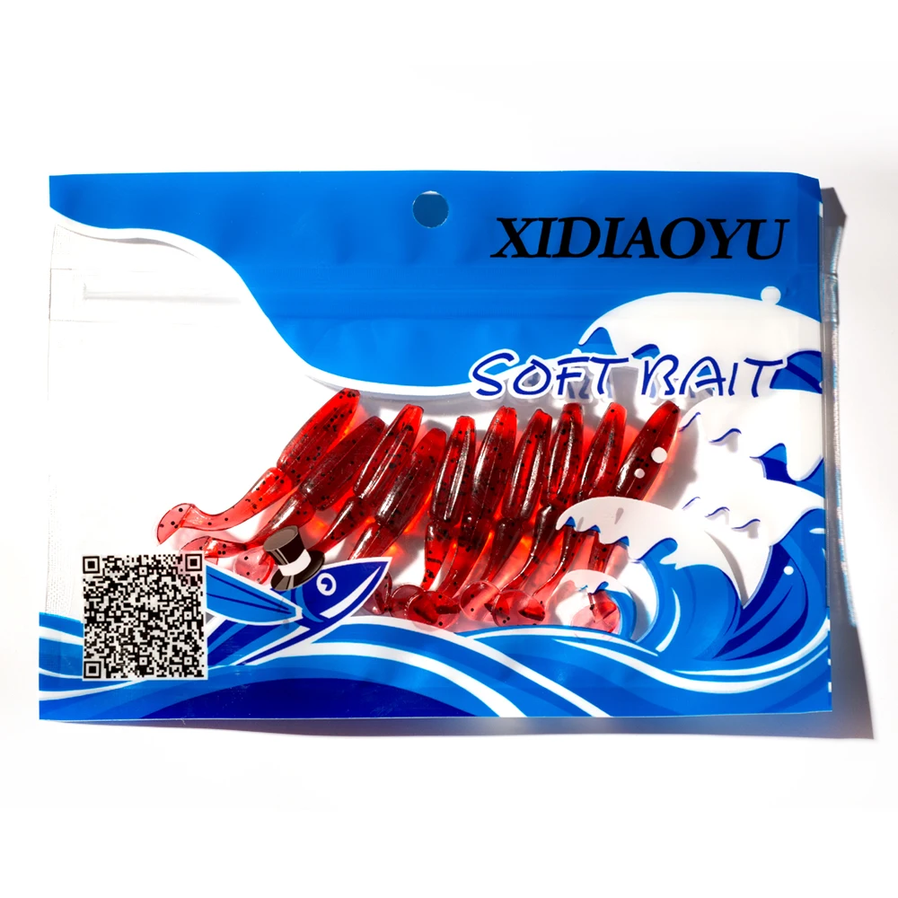 10PCS Fishing Lure 5.5cm 1.5g Soft Baits Wobbler Bass Bait Artificial soft Tacke | Спорт и развлечения
