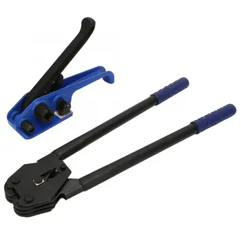 

2Pcs Blue Manual Steel Strap Tensioner Crimper Belts Strapping Banding Tool Packing Machine Tensioner Crimper Set
