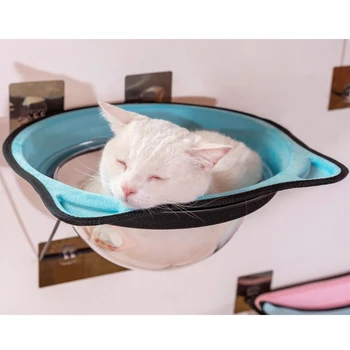 

Cat Sunny Window Comfortable Seat Suction Space Capsule Sofa Mat Pet Supplies Cute Cat Kitten Hanging Beds Pet Seat Hammock