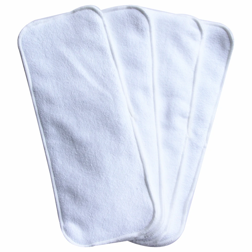 PatPat 10 Pcs Three-layer Microfiber Cloth Diaper Inserts Baby Products Fitted Diapers Baby Care Clothes