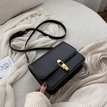 

New small bag women 2019 new Korean version of the wild texture ladies shoulder Messenger bag retro fashion small square bag
