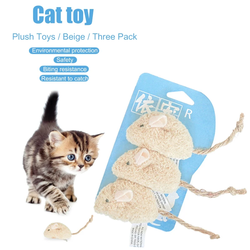 3 шт. моделирование плюшевая игрушка "мышь" С Кошачьей Мятой для домашнего животного, играющий упражняющая игрушка для кошки