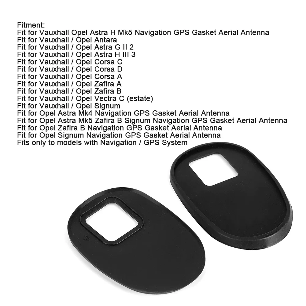 2pcs Antenna Base Gasket Rubber Car Roof Seal Pad Accessories for